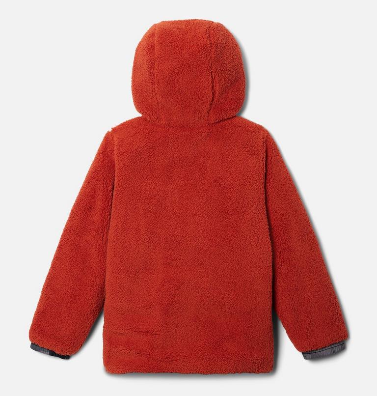 Boys' Big Fir Hooded Reversible Jacket, Color: Black Mod Camo, Warp Red, image 4