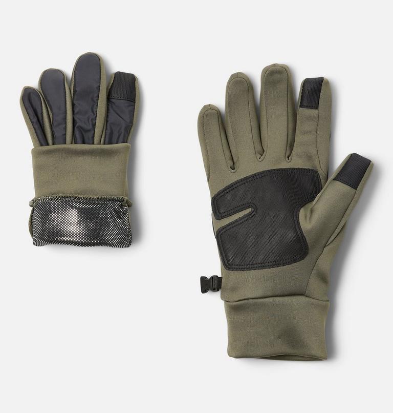 Men's Cloudcap Fleece Glove, Color: Stone Green, Shark, image 2