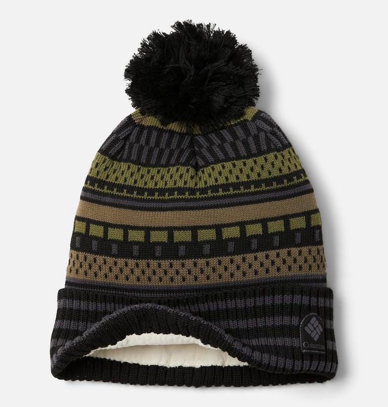 Palmer Peak Pom Beanie | 010 | O/S, Color: Black Apres Stripe, image 2
