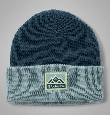 Unisex Youth Whirlibird Cuffed Beanie, Color: Everblue, Crushed Blue, Mountains, image 2