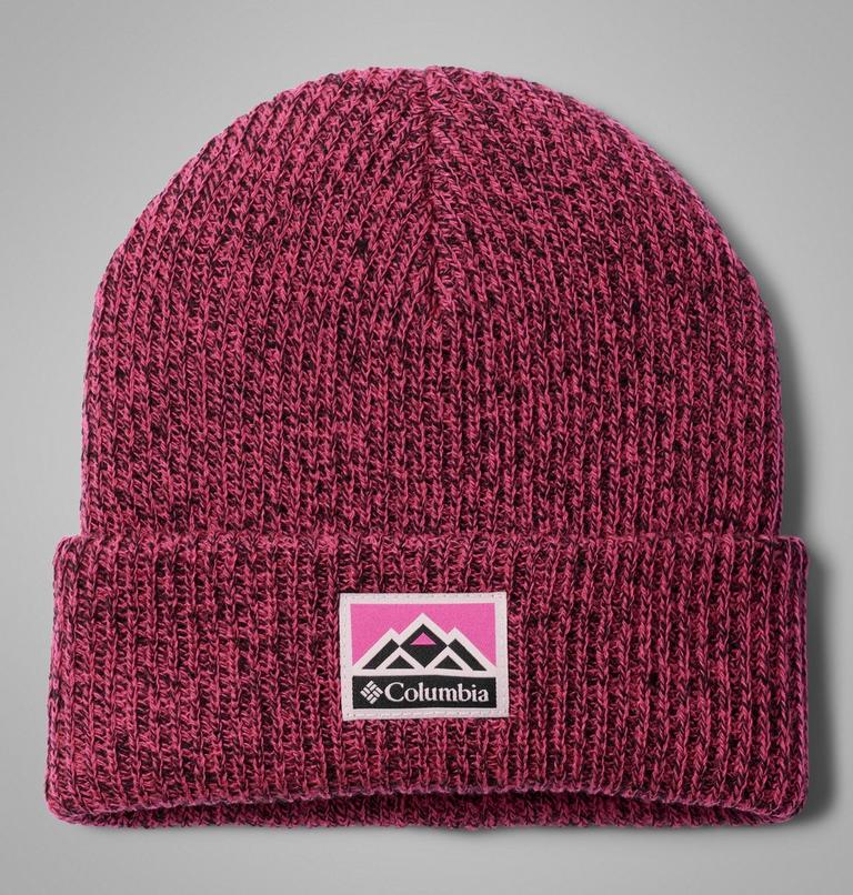 Gorro con borde enrollable Whirlibird unisex para jóvenes, Color: Pink Ice, Black Marled, Mountains, image 1