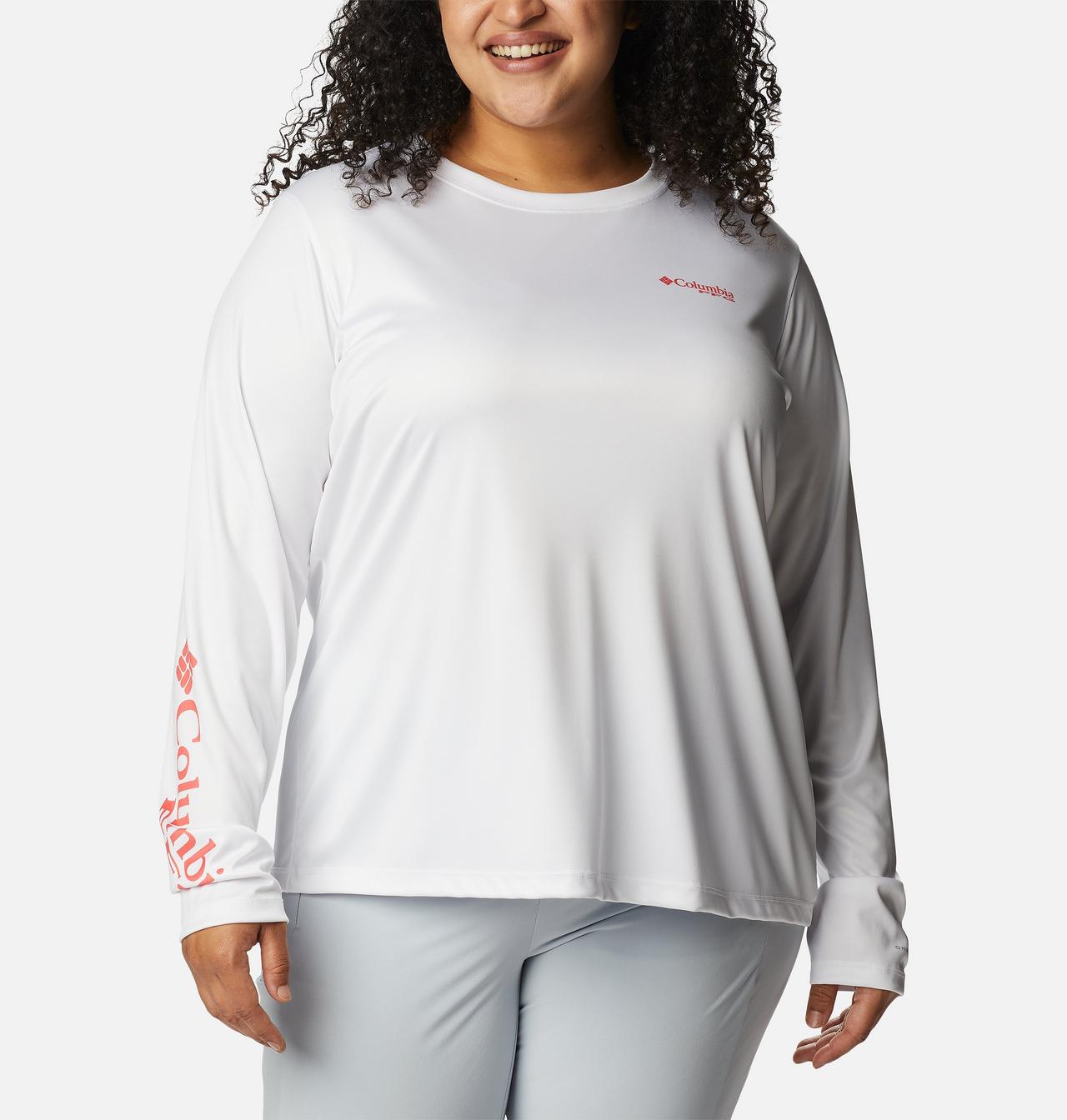 Women's PFG Tidal Tee™ Island Time Long Sleeve Shirt - Plus Size 1