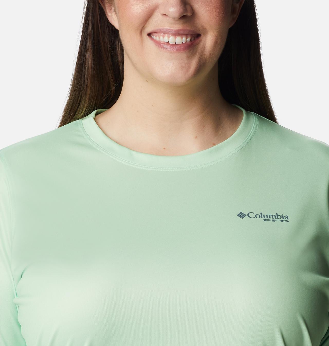 Women's PFG Tidal Tee™ Island Time Long Sleeve Shirt - Plus Size 4
