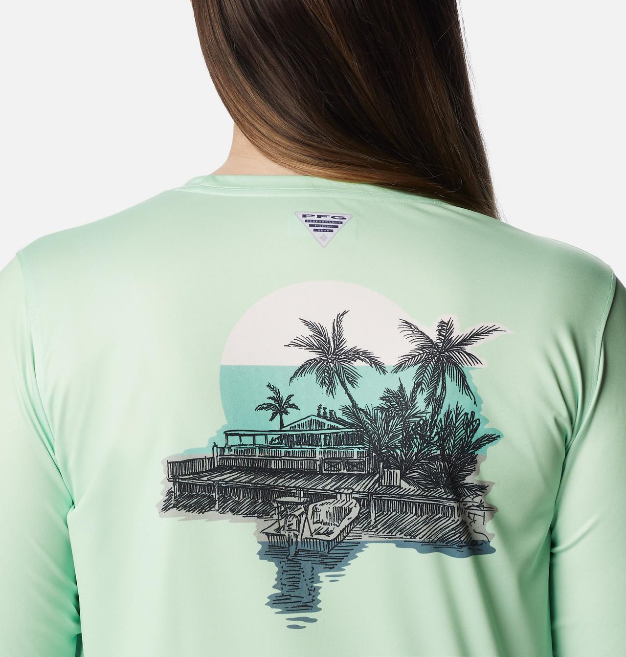 Women's PFG Tidal Tee™ Island Time Long Sleeve Shirt - Plus Size 5