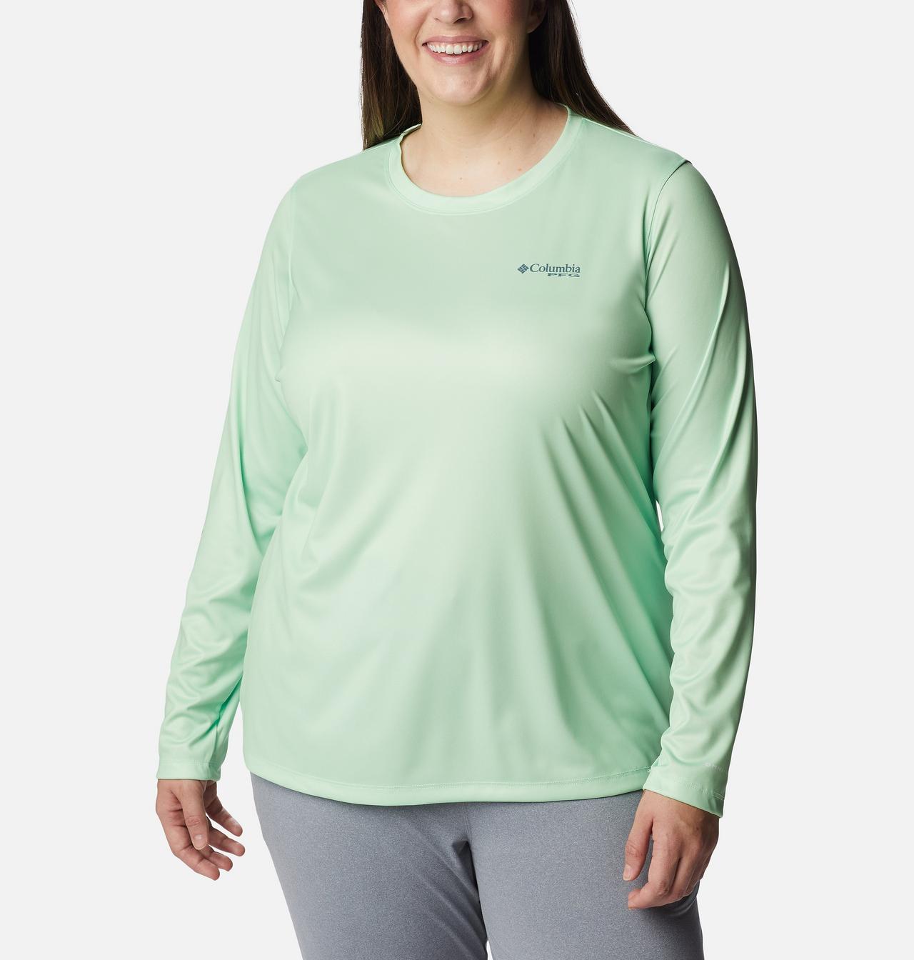 Women's PFG Tidal Tee™ Island Time Long Sleeve Shirt - Plus Size 1