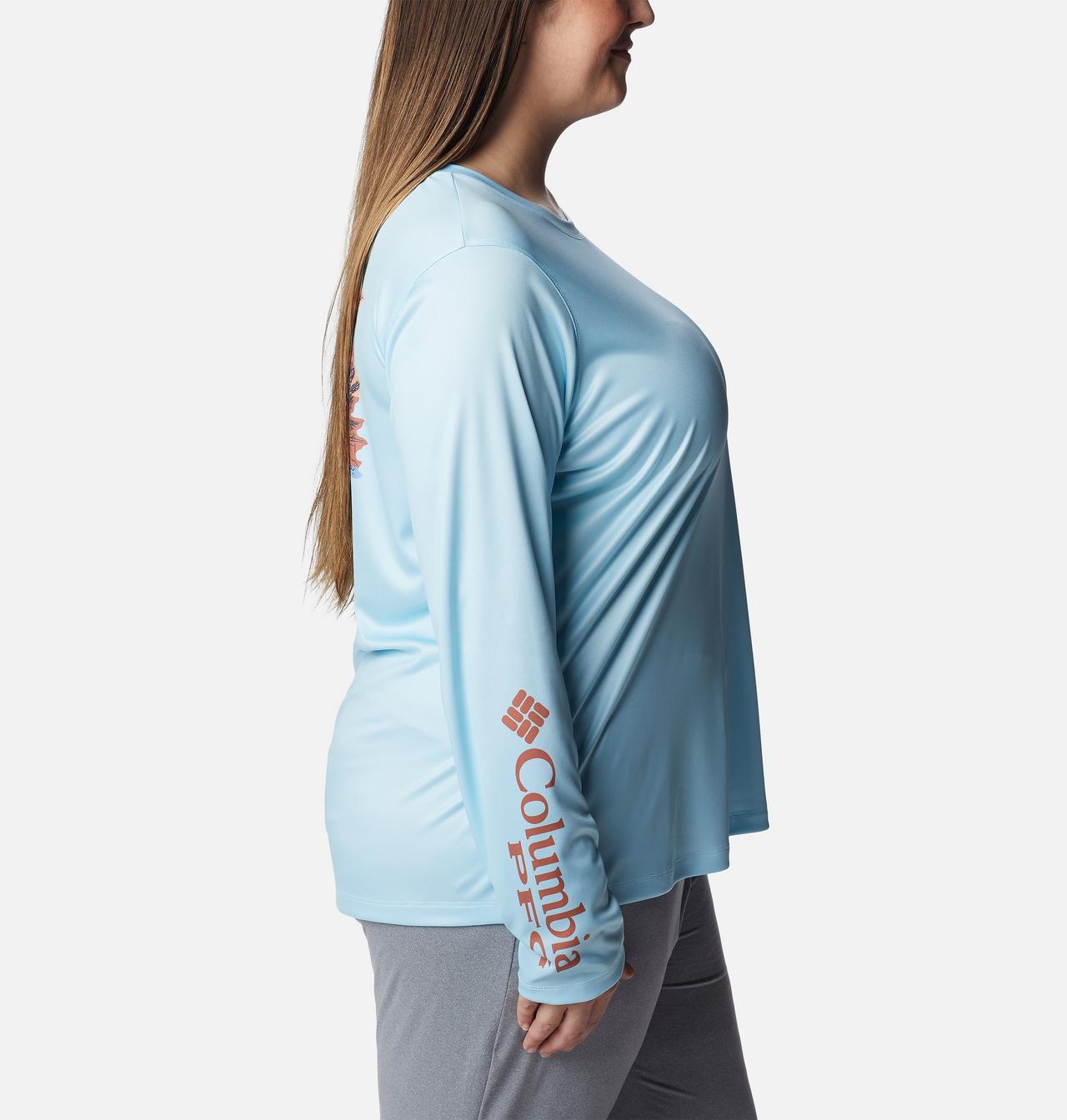 Women's PFG Tidal Tee™ Island Time Long Sleeve Shirt - Plus Size 3