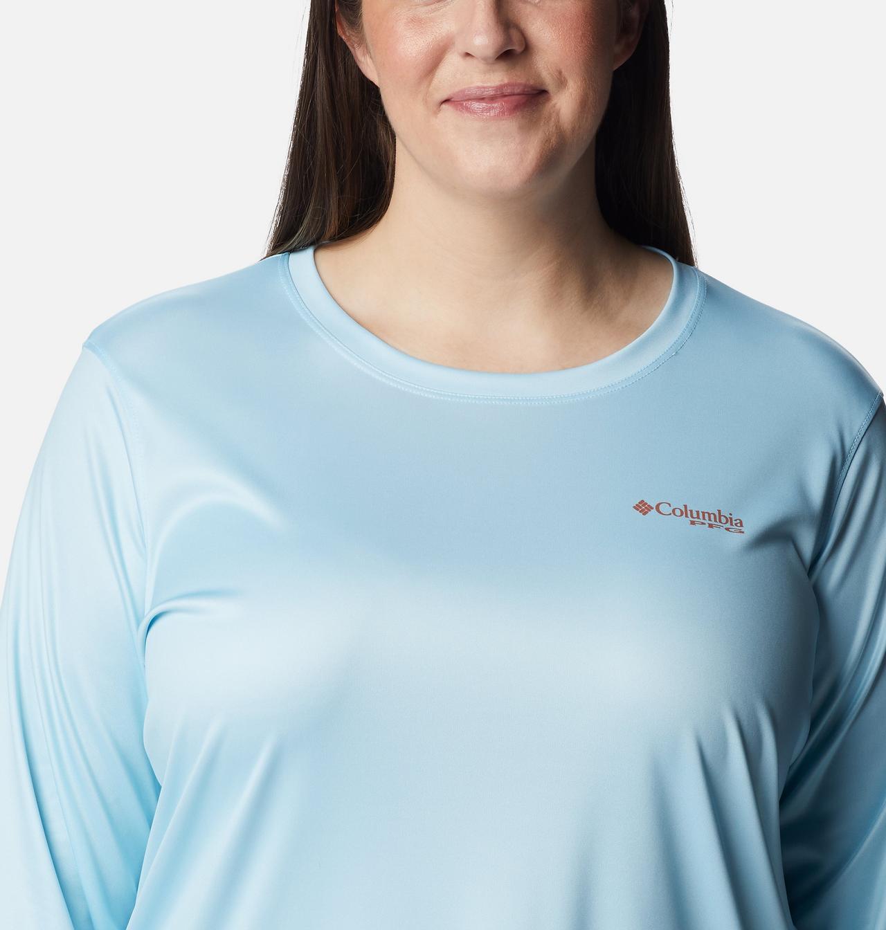 Women's PFG Tidal Tee™ Island Time Long Sleeve Shirt - Plus Size 4