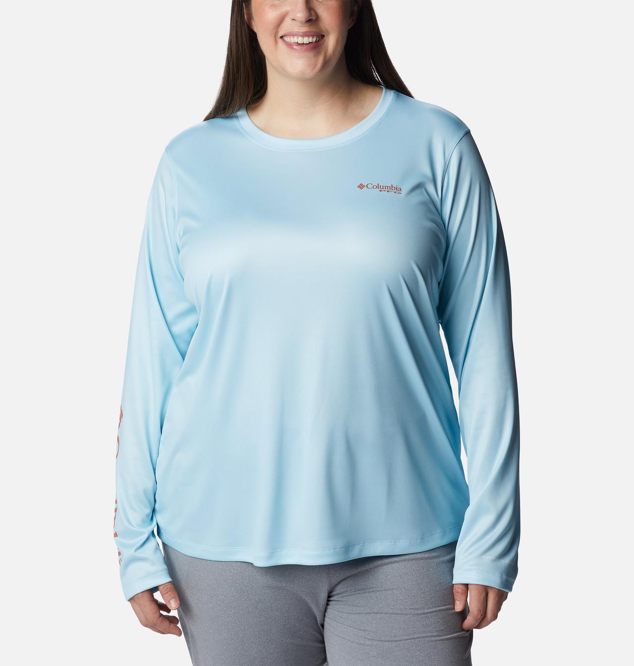 Women's PFG Tidal Tee™ Island Time Long Sleeve Shirt - Plus Size 1