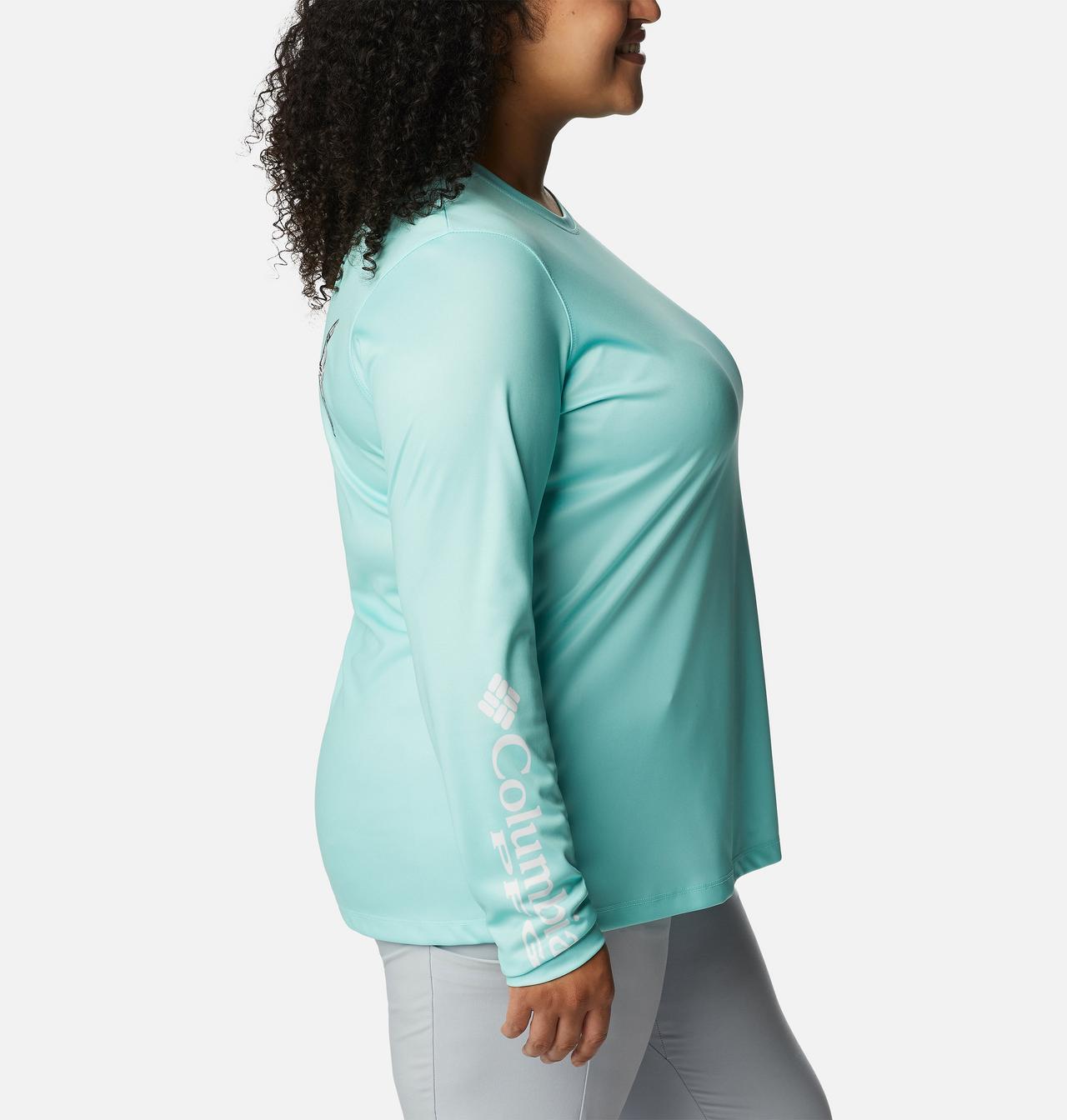 Women's PFG Tidal Tee™ Sailfish Flair Long Sleeve Shirt - Plus Size 3