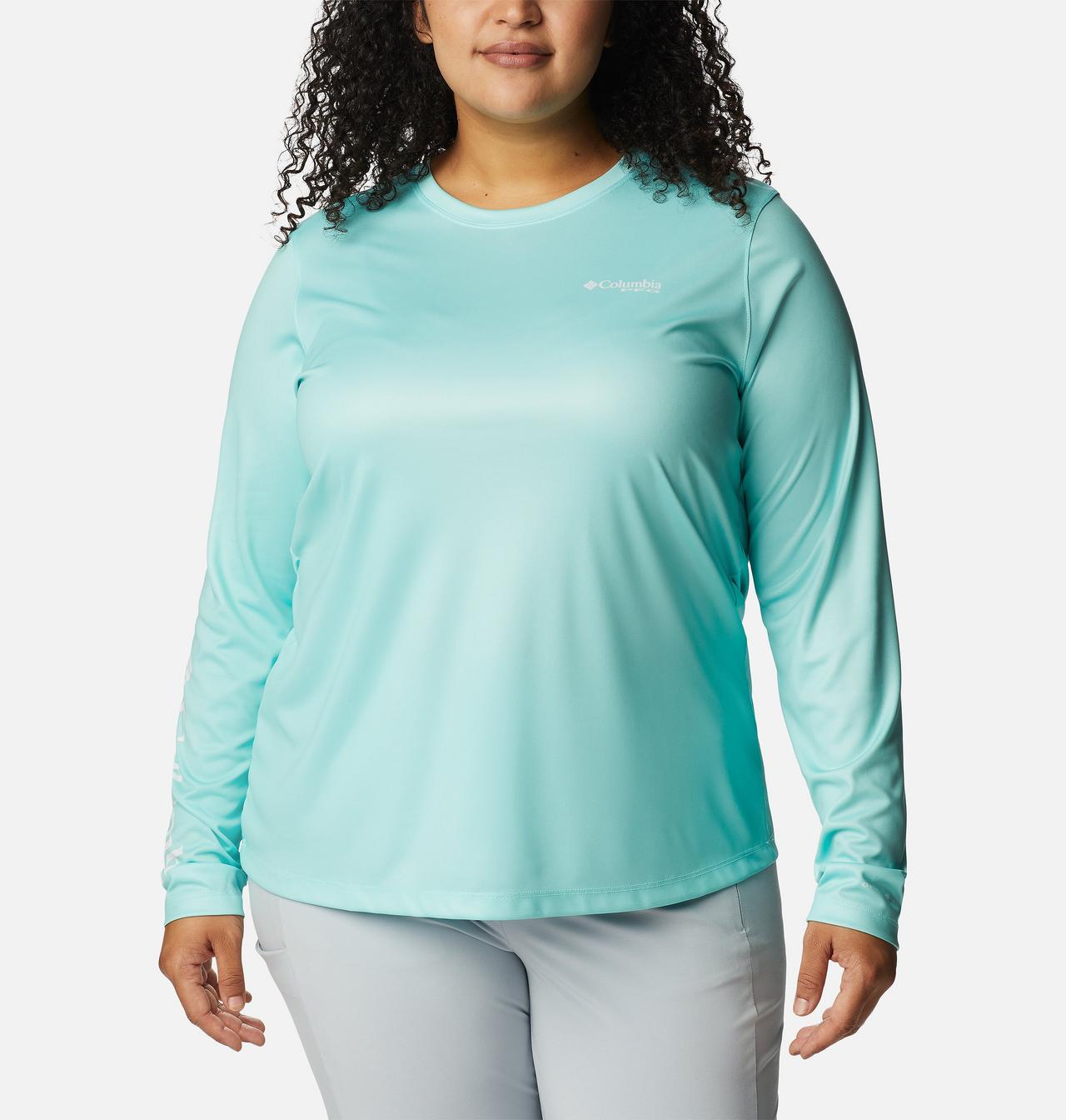 Women's PFG Tidal Tee™ Sailfish Flair Long Sleeve Shirt - Plus Size 1