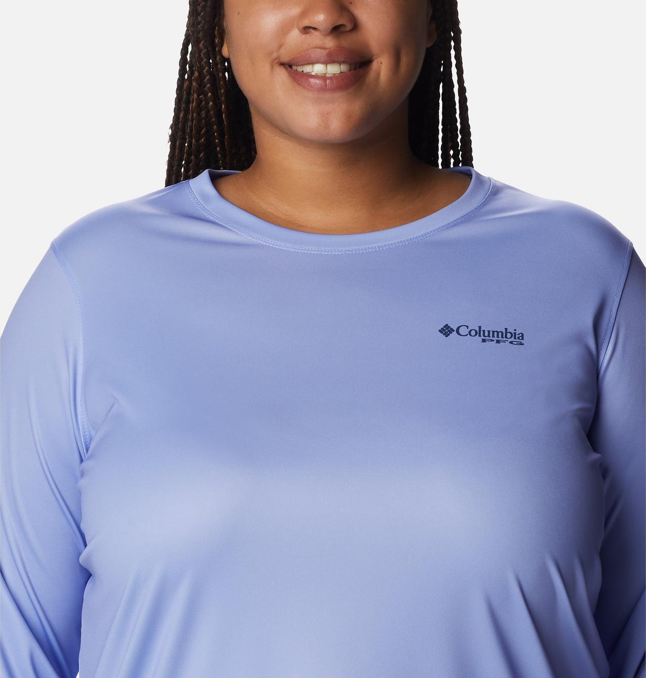 Women's PFG Tidal Tee™ Sailfish Flair Long Sleeve Shirt - Plus Size 4