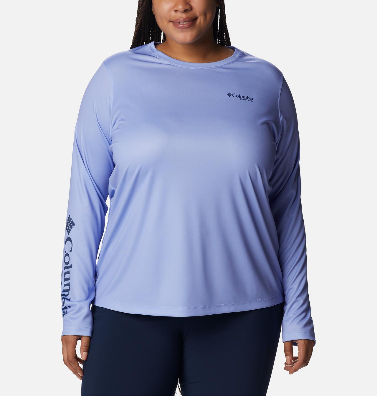 Women's PFG Tidal Tee™ Sailfish Flair Long Sleeve Shirt - Plus Size 1