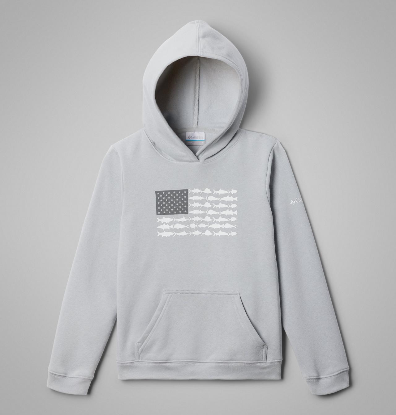 Kids' PFG Fish Flag Hoodie | 020 | S 1