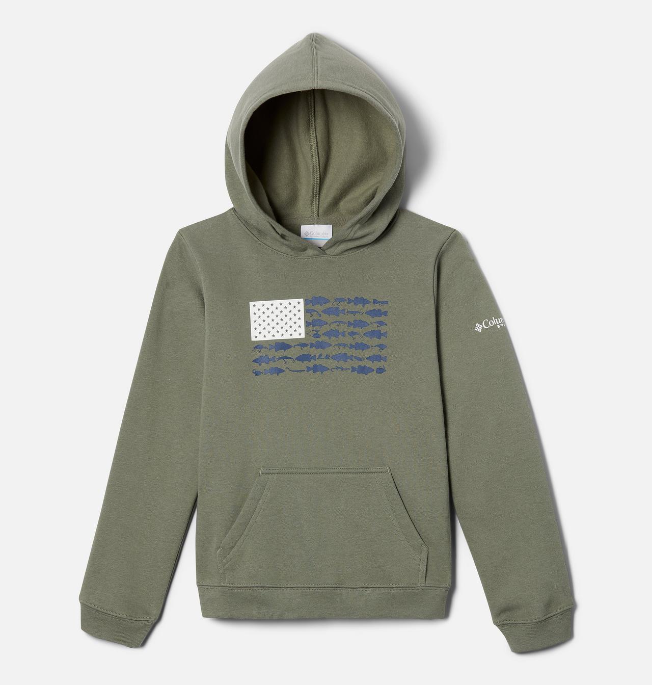 Kids' PFG Fish Flag Hoodie 1