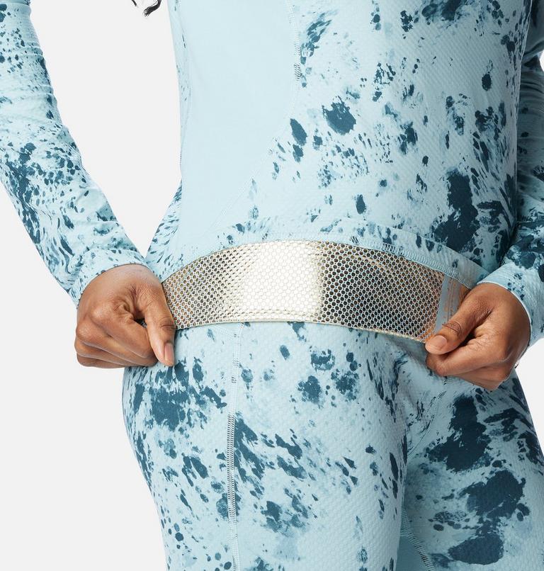 Women's Omni-Heat Infinity Knit Baselayer Crew, Color: Aqua Haze Flurries, image 5