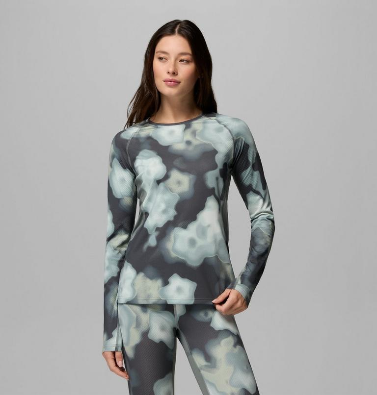 Women's Omni-Heat Infinity Knit Baselayer Crew, Color: Sedona Sage, Dyeflower, image 1