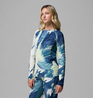 Women's Omni-Heat Infinity Knit Baselayer Crew, Color: Everblue Snowflight, image 8