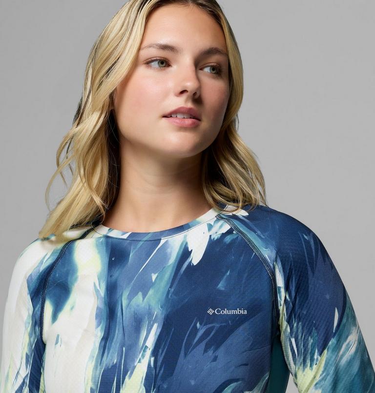 Omni-Heat Infinity Knit LS Crew, Color: Everblue Snowflight, image 5