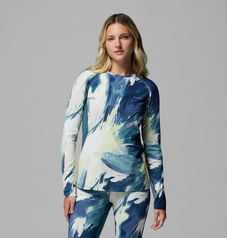Omni-Heat Infinity Knit LS Crew, Color: Everblue Snowflight, image 1