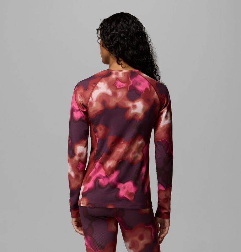 Women's Omni-Heat Infinity Knit Baselayer Crew, Color: Red Oxide, Dyeflower, image 3