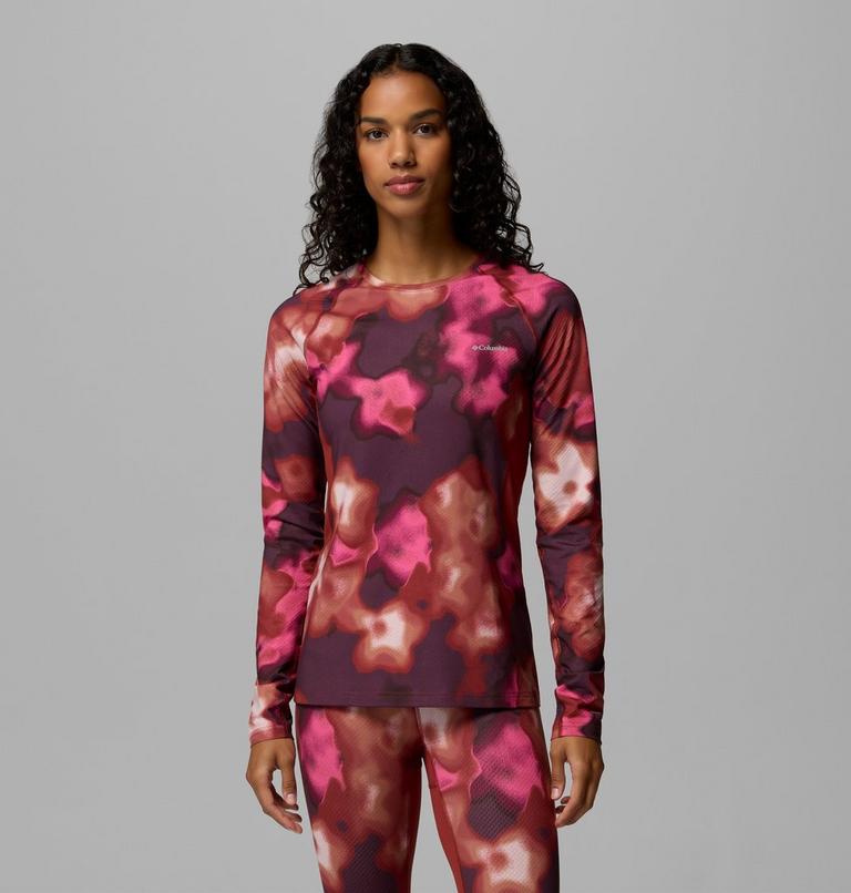 Women's Omni-Heat Infinity Knit Baselayer Crew, Color: Red Oxide, Dyeflower, image 1