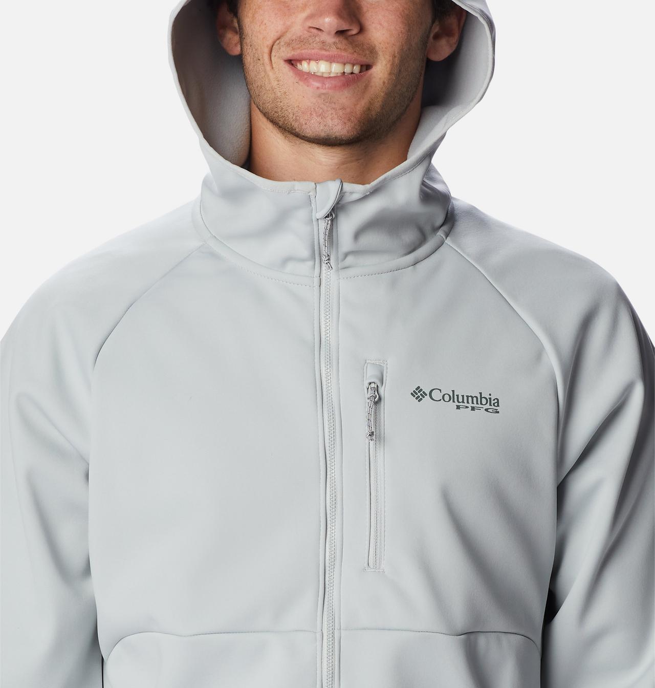 Men's PFG Terminal™ Stretch Softshell Hooded Jacket 4