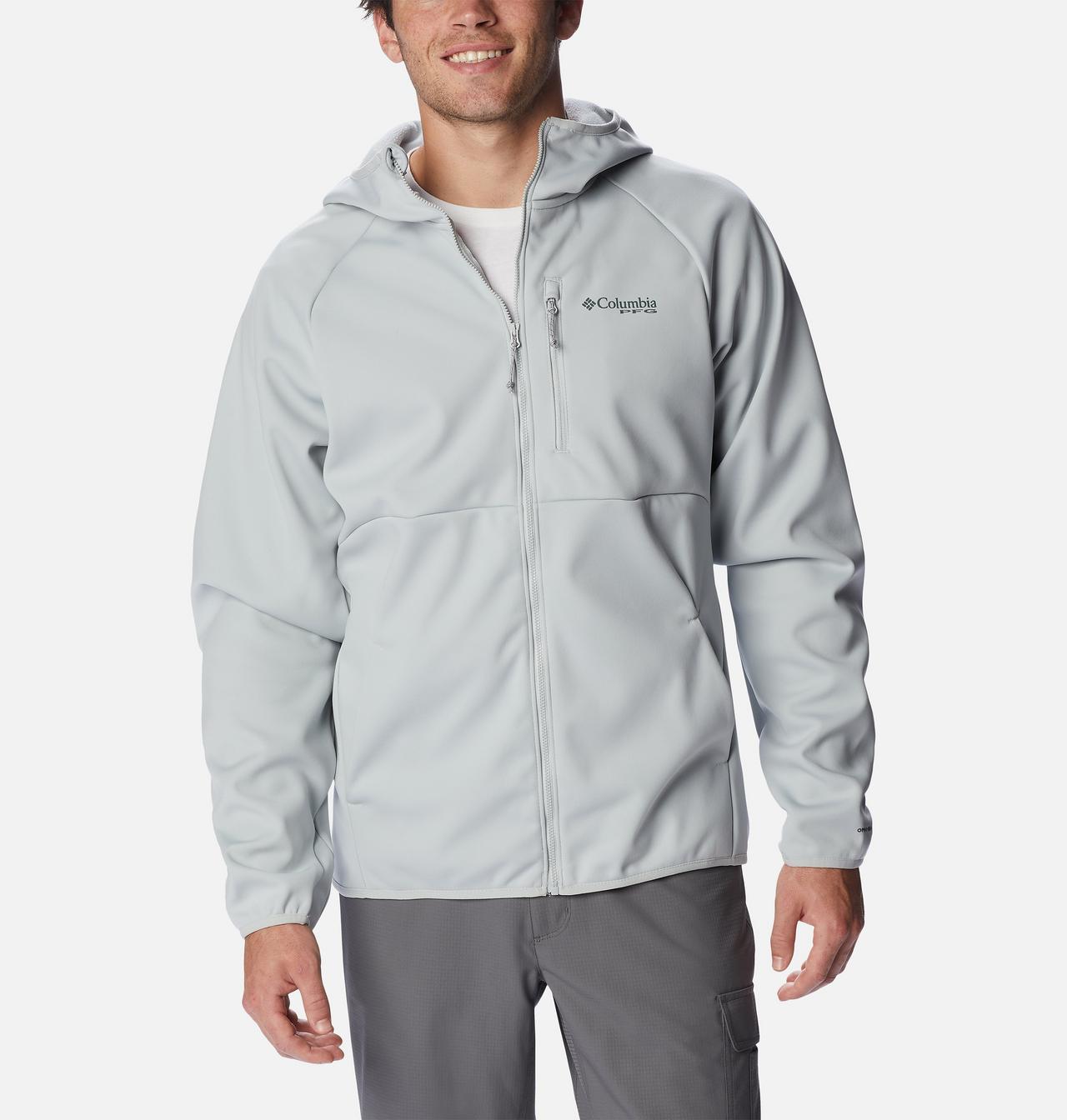 Men's PFG Terminal™ Stretch Softshell Hooded Jacket 1