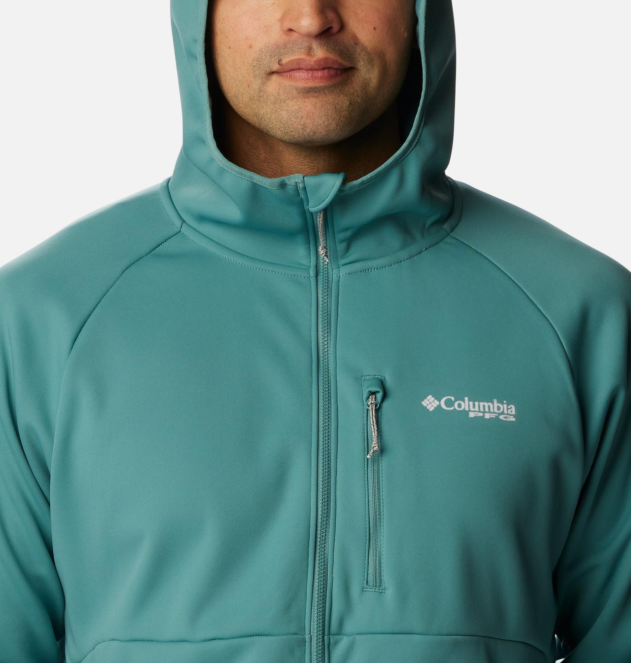 Men's PFG Terminal™ Stretch Softshell Hooded Jacket 4