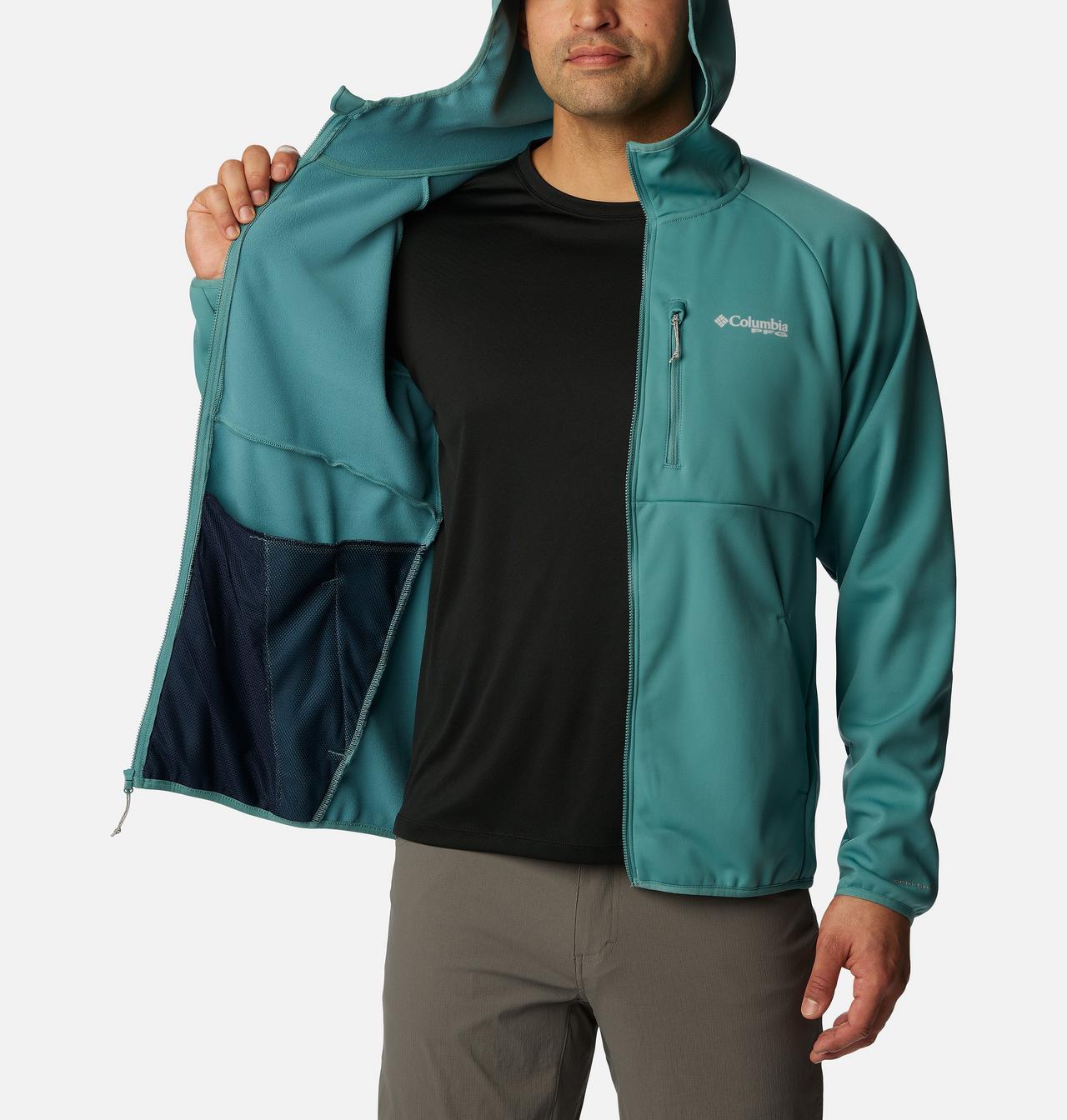 Men's PFG Terminal™ Stretch Softshell Hooded Jacket 5