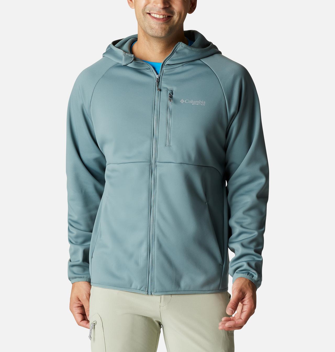 Men's PFG Terminal™ Stretch Softshell Hooded Jacket 1