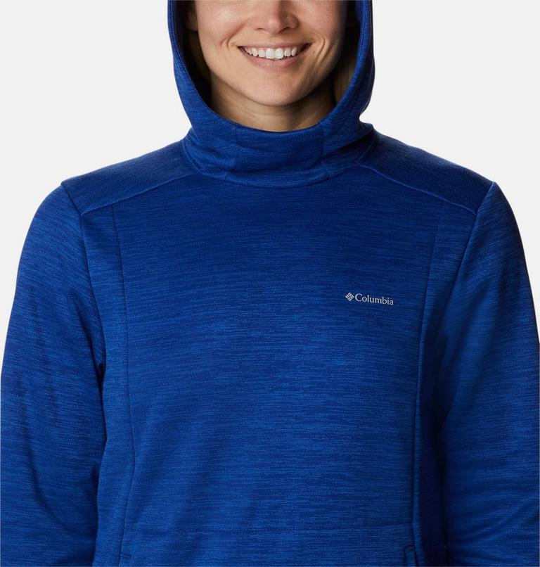 Women's Claudia Ridge Fleece Hoodie, Color: Dark Sapphire Heather, image 4