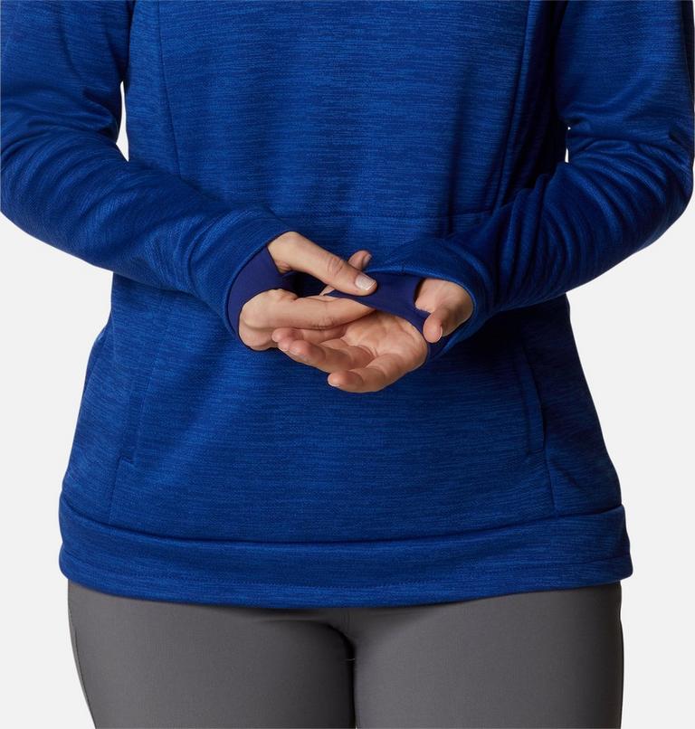 Women's Claudia Ridge Fleece Hoodie, Color: Dark Sapphire Heather, image 5