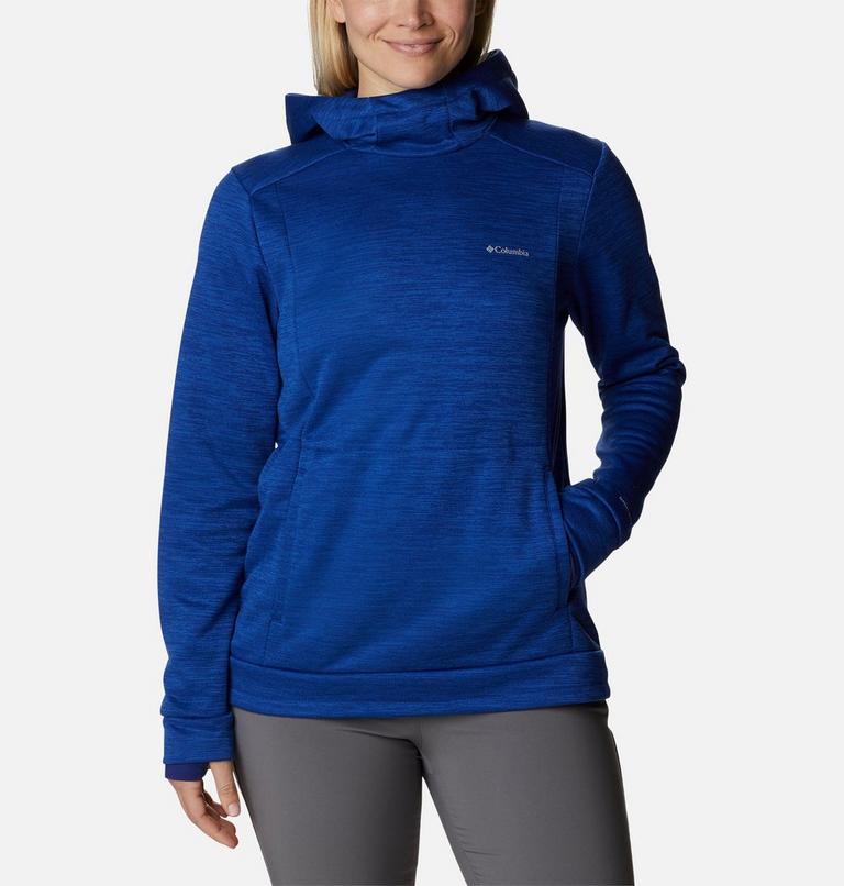 Women's Claudia Ridge Fleece Hoodie, Color: Dark Sapphire Heather, image 1