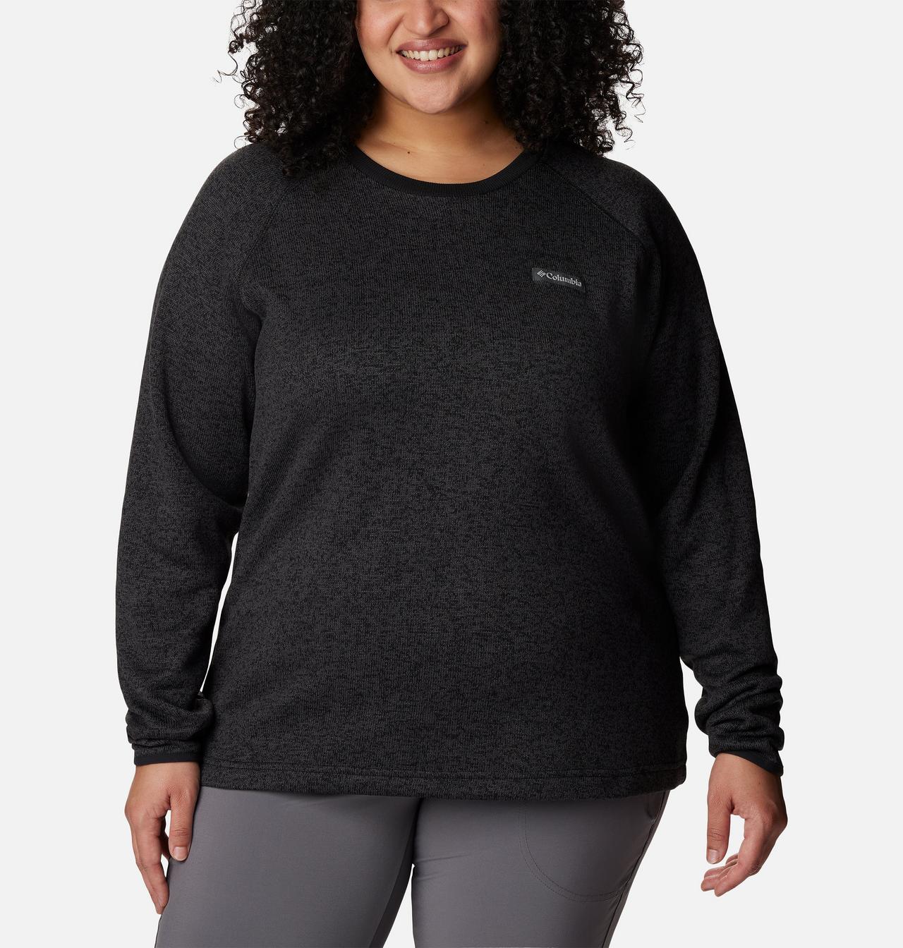 Women's Sweater Weather™ Fleece Crew Shirt - Plus Size 1