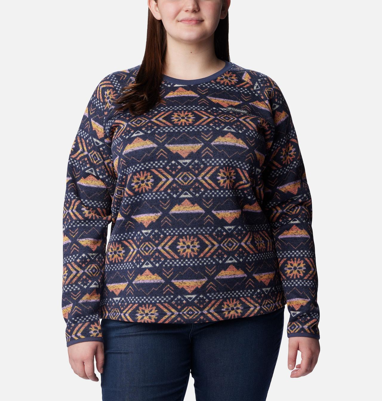 Women's Sweater Weather™ Fleece Crew Shirt - Plus Size 1