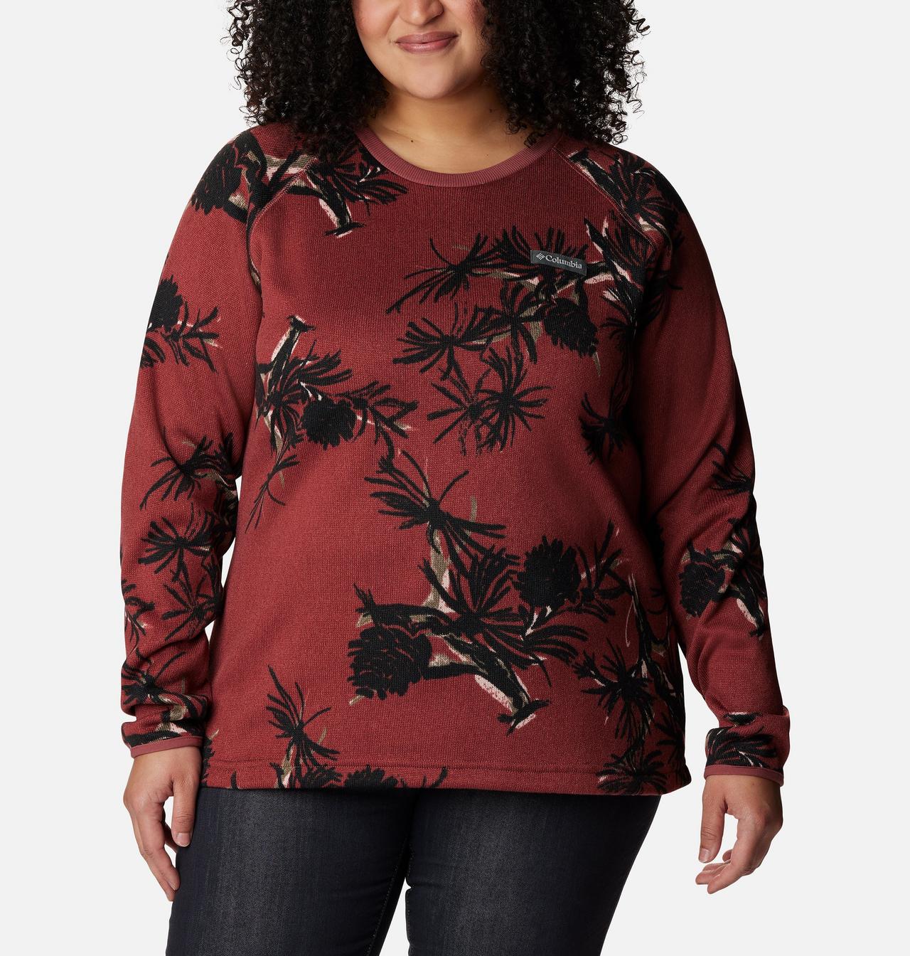 Women's Sweater Weather™ Fleece Crew Shirt - Plus Size 1