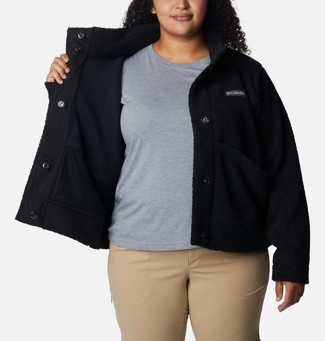 Women's Panorama™ Snap Fleece Jacket - Plus Size 5