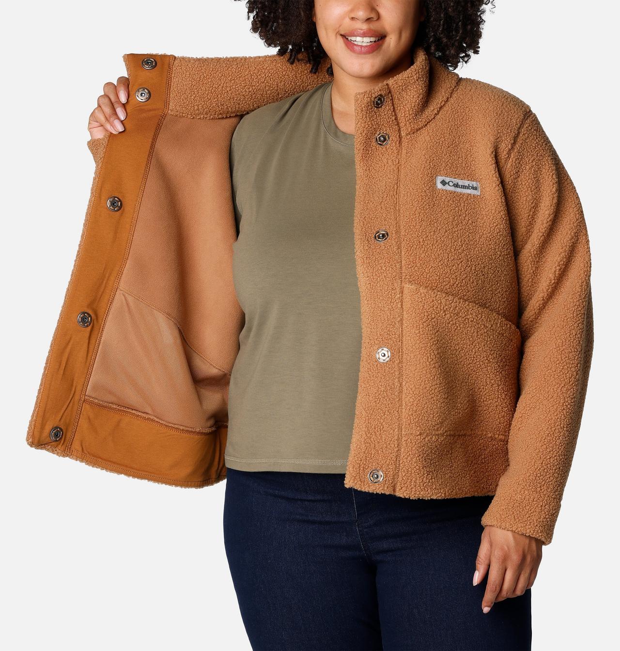 Women's Panorama™ Snap Fleece Jacket - Plus Size 5