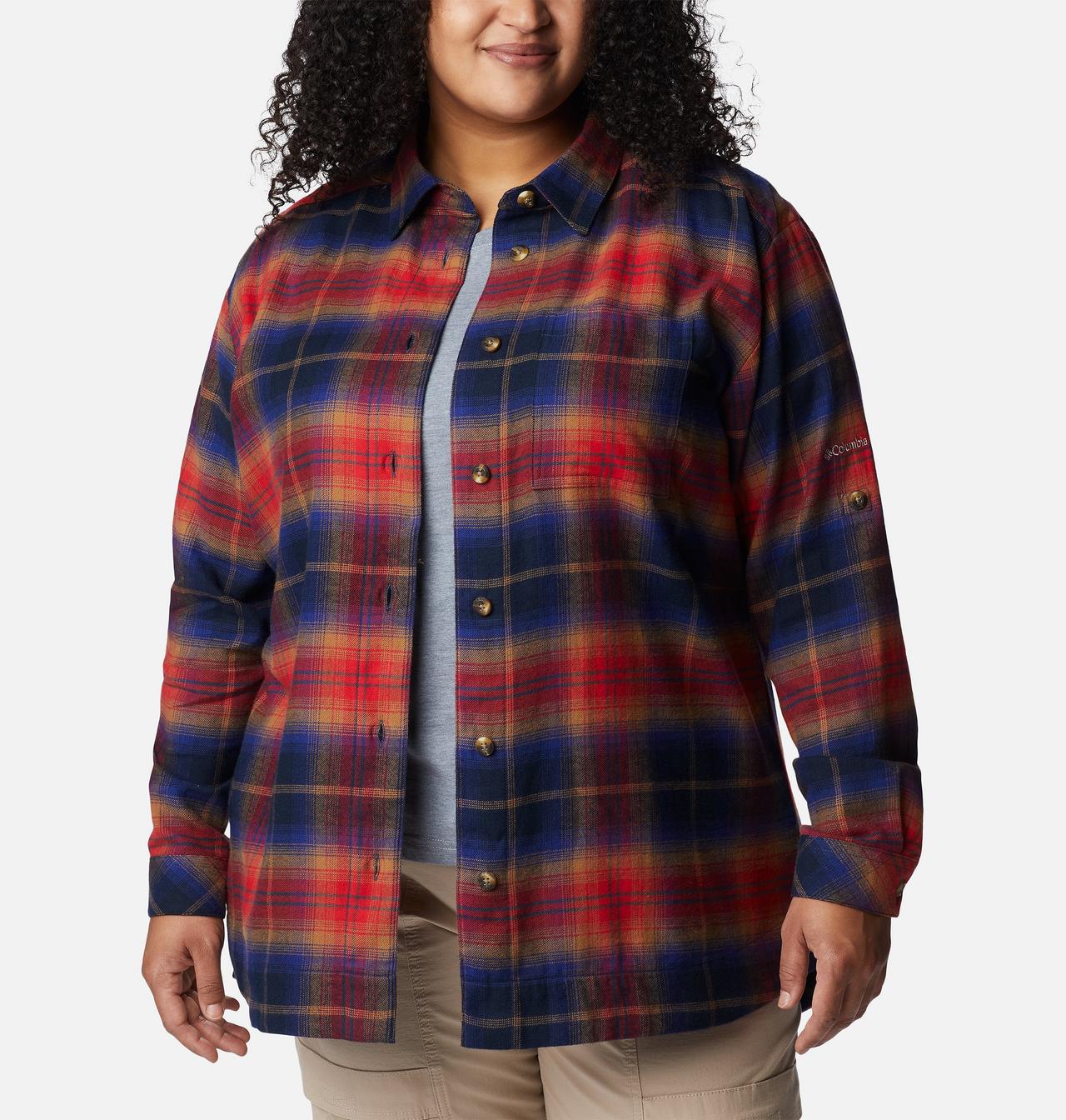 Women's Holly Hideaway™ Flannel Shirt - Plus Size 7