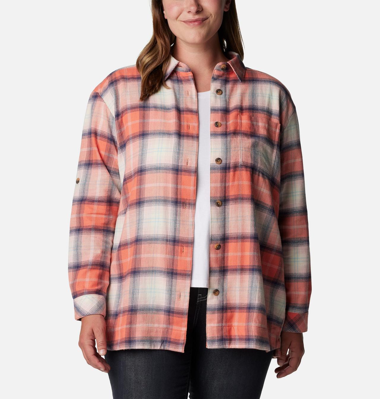 Women's Holly Hideaway™ Flannel Shirt - Plus Size 7