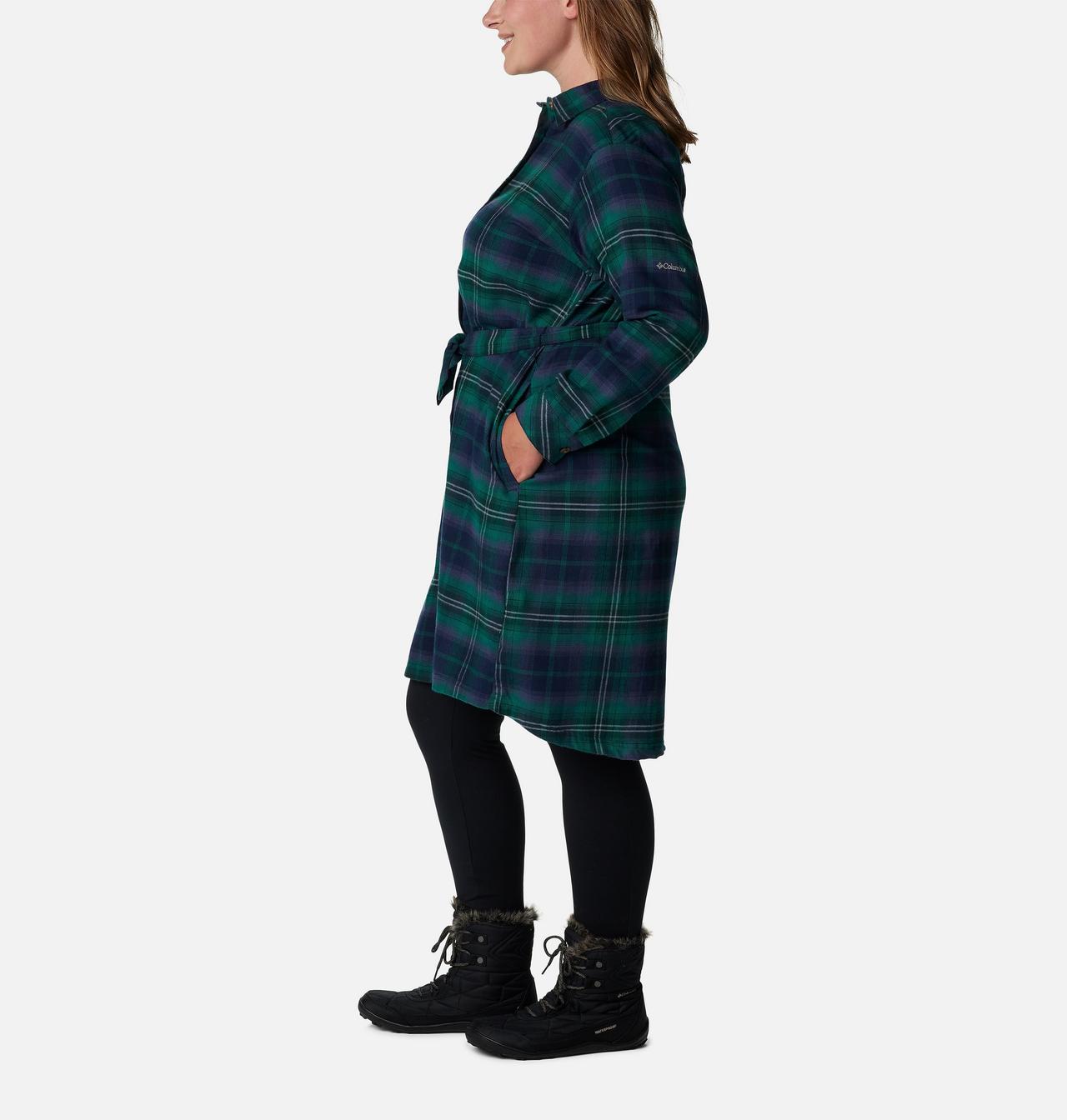 Women's Holly Hideaway™ Flannel Dress - Plus Size 3