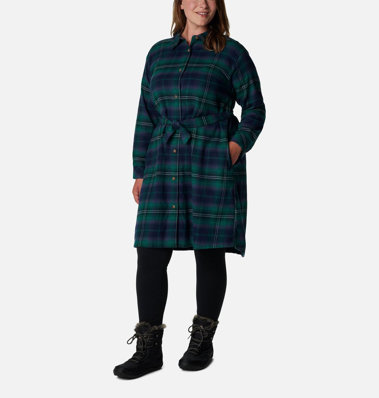 Women's Holly Hideaway™ Flannel Dress - Plus Size 5