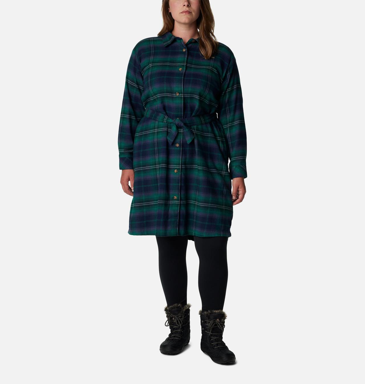 Women's Holly Hideaway™ Flannel Dress - Plus Size 1