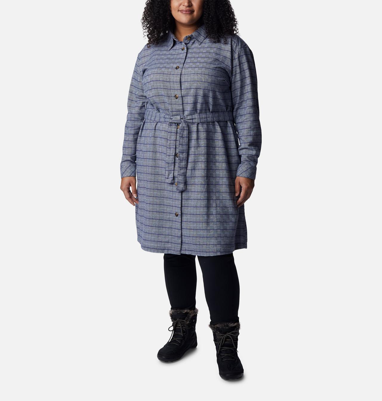 Women's Holly Hideaway™ Flannel Dress - Plus Size 1