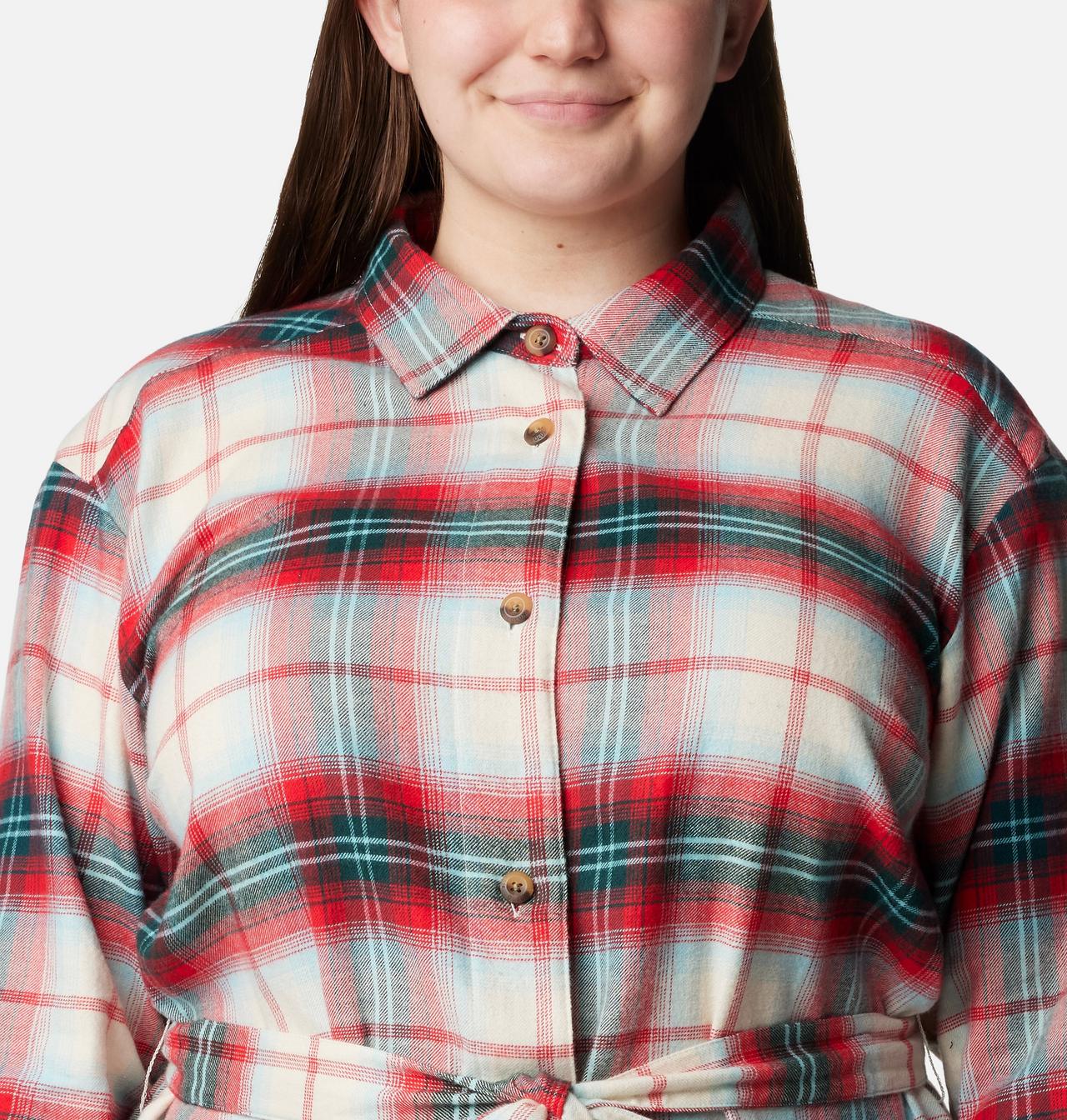 Women's Holly Hideaway™ Flannel Dress - Plus Size 4