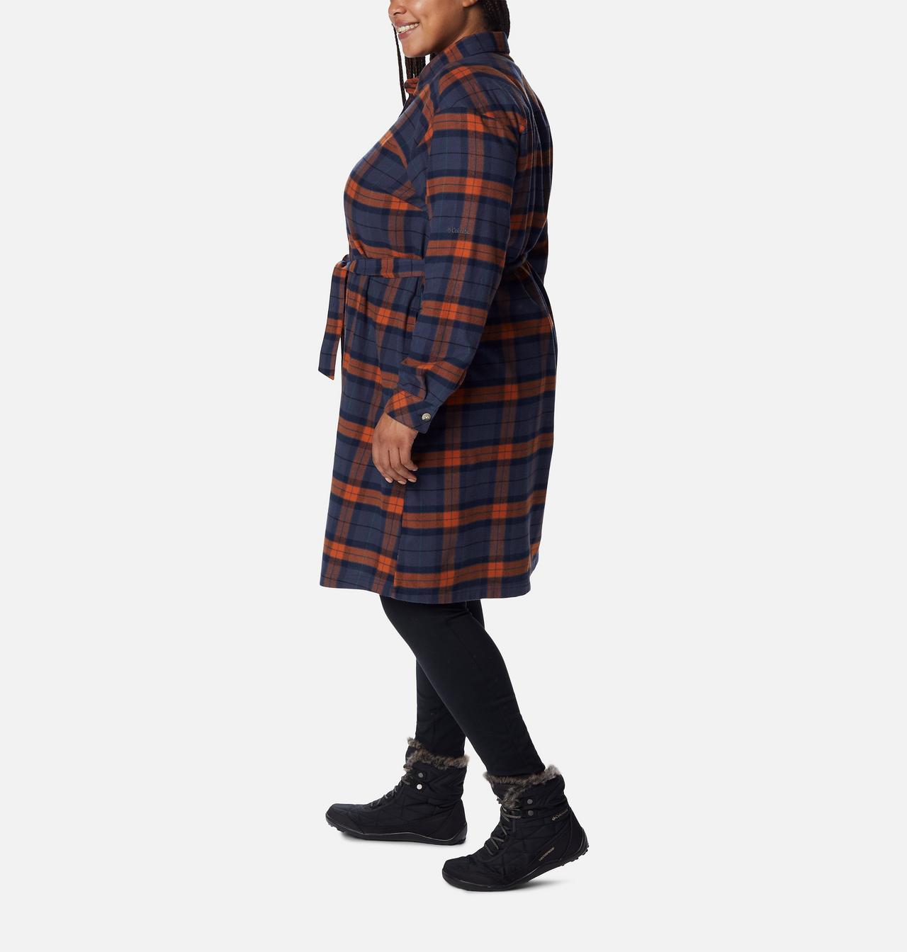 Women's Holly Hideaway™ Flannel Dress - Plus Size 3