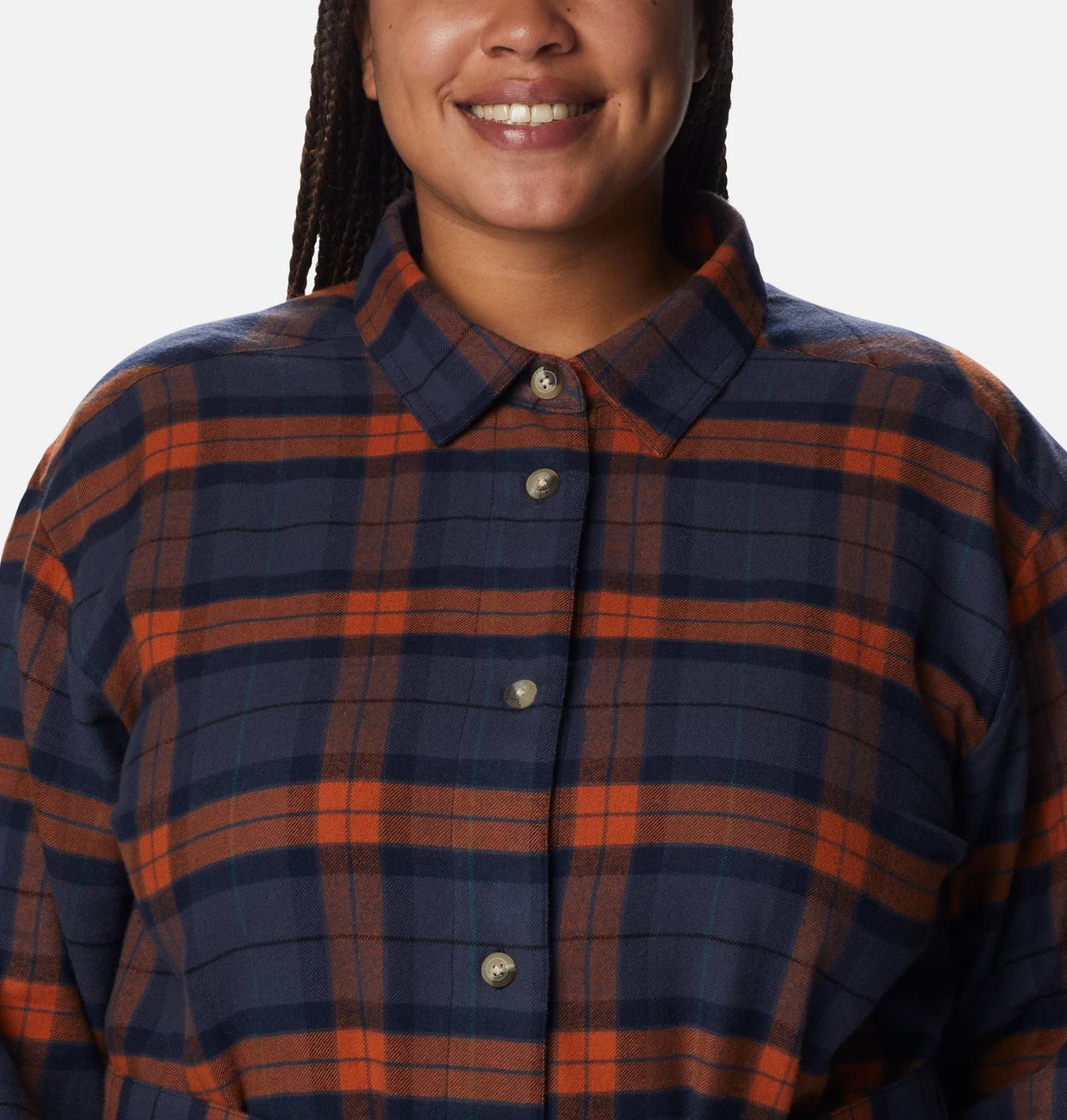 Women's Holly Hideaway™ Flannel Dress - Plus Size 4