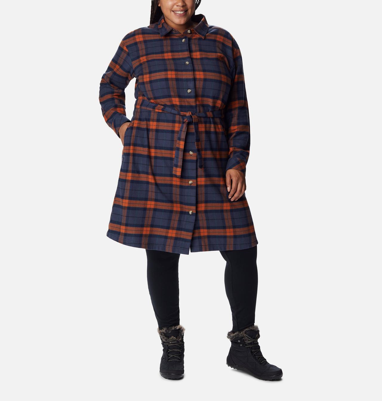 Women's Holly Hideaway™ Flannel Dress - Plus Size 5