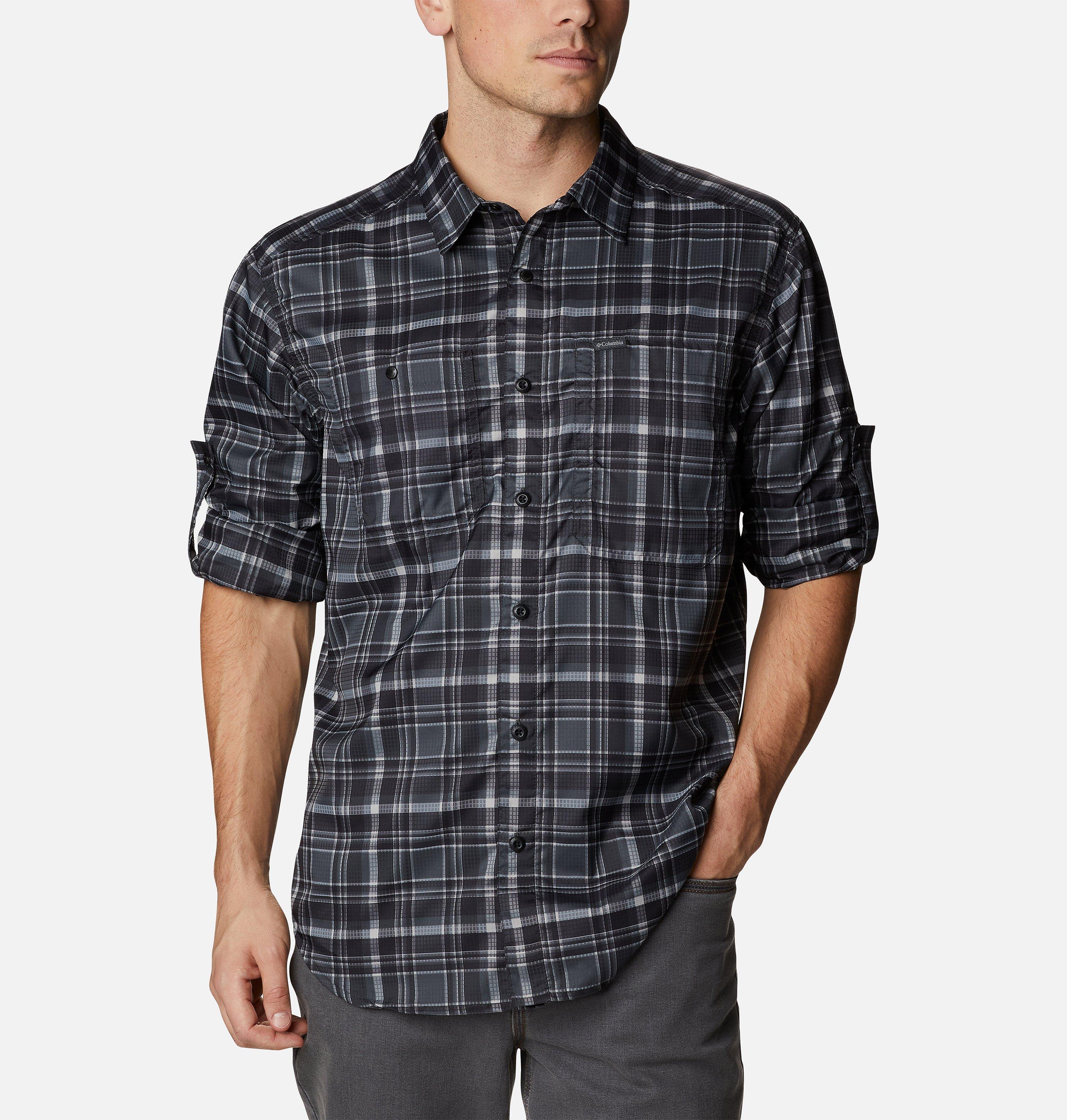 Men's Silver Ridge Utility Lite Plaid Long Sleeve Shirt 6