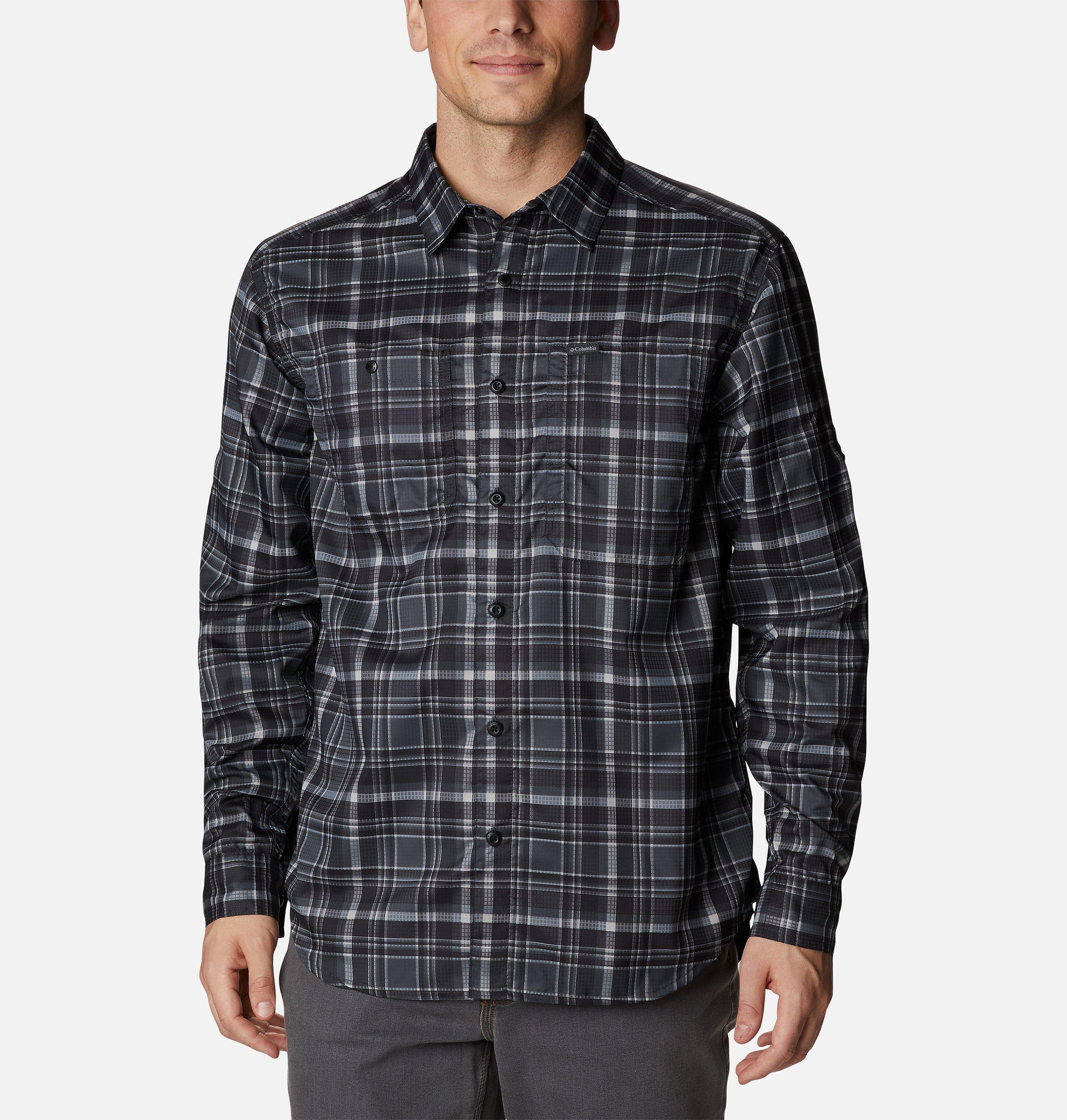 Men's Silver Ridge Utility Lite Plaid Long Sleeve Shirt 1